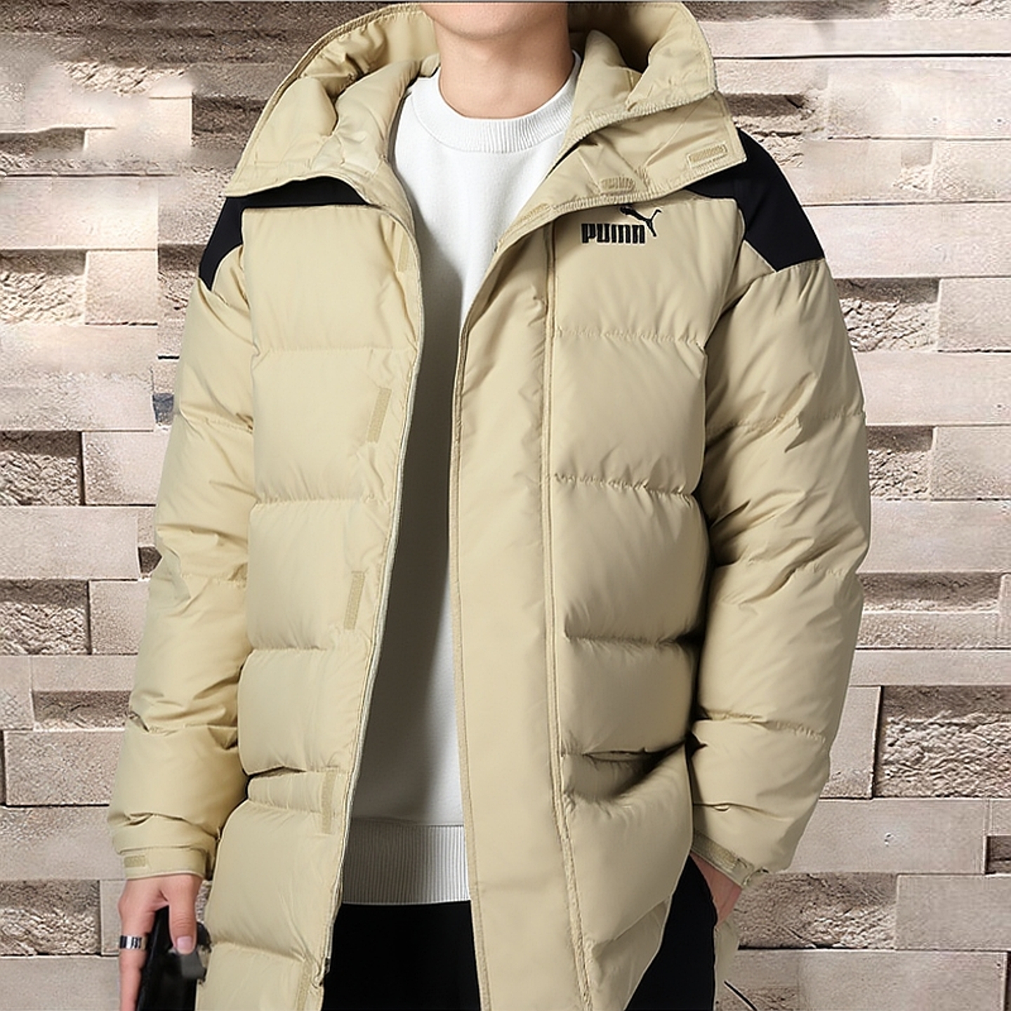 PUMA彪马羽绒服男装女装加厚保暖情侣外套休闲服长款连帽羽绒服