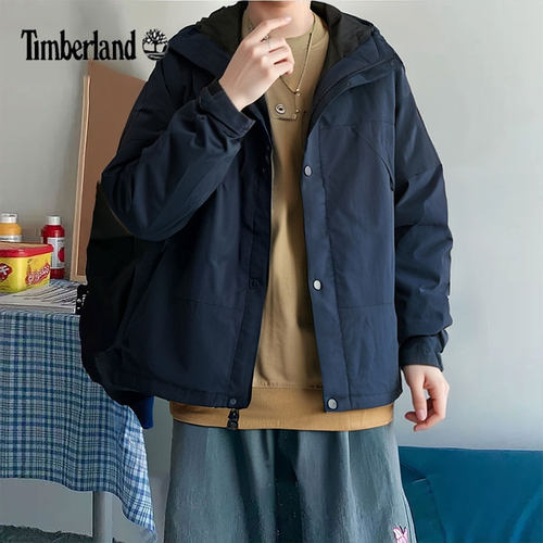 Timberland添柏岚梭织夹克男装新款户外旅游运动服登山外套A68XF