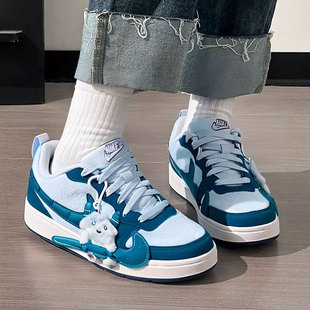 耐克官方正品女鞋2025新款蓝色COURT板鞋男女童运动休闲鞋IM7167