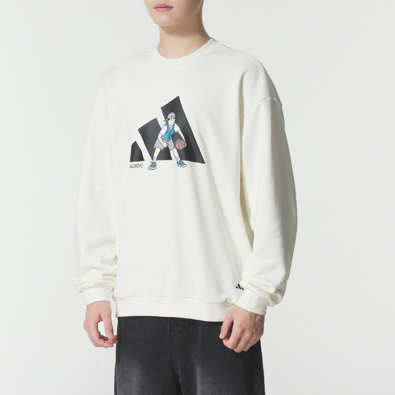 adidas阿迪达斯男装卫衣套头衫2026春季新款健身透气运动服KC2874