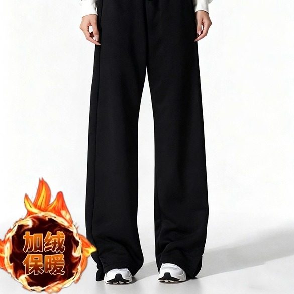 NIKE耐克25冬季新款针织加绒女裤子运动休闲高腰阔腿裤长裤IH1012,运动服/休闲服装,运动长裤,淘宝优惠券,粉丝福利购,淘宝优惠卷