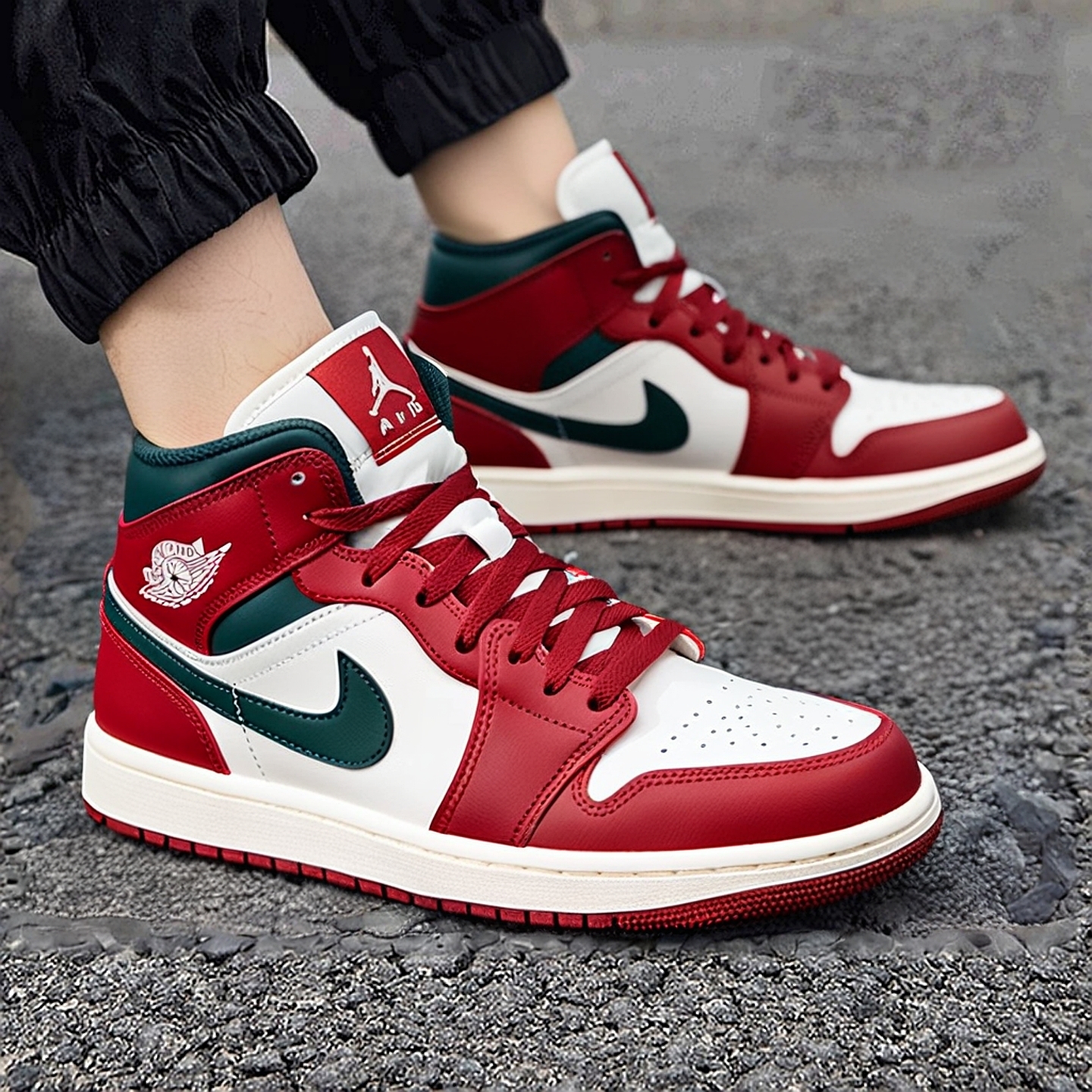 耐克NIKE男鞋红色板鞋25冬新款运动鞋中帮休闲鞋篮球鞋DQ8426-105