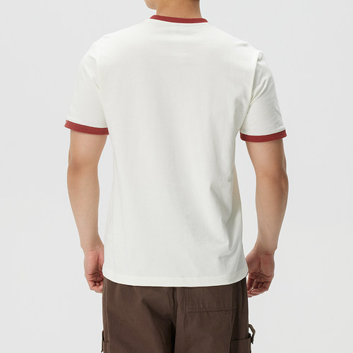 阿迪达斯（adidas）三叶草短袖男装 2026春夏新款RINGER TEE 纯运