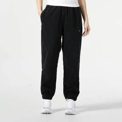 Nike耐克针织长裤女新款加绒保暖休闲长裤束口运动裤【FB5579-01