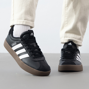阿迪达斯（adidas）德训鞋男鞋 2026春季新款低帮板鞋黑色防滑运