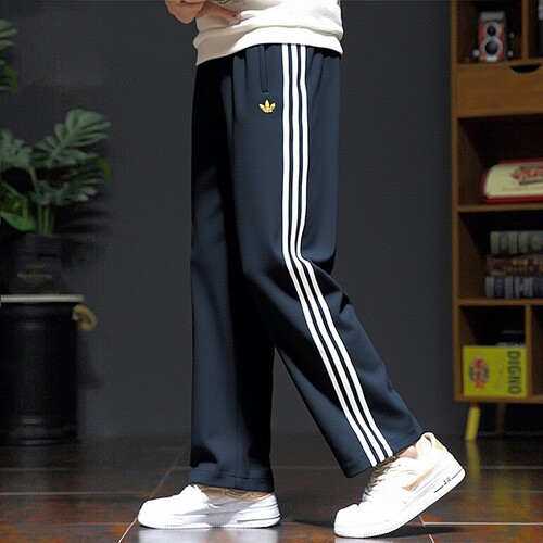 adidas阿迪达斯三叶草男裤直筒长裤子26秋季新款针织运动裤KT0652