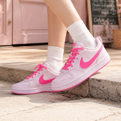NIKE耐克大童鞋女鞋Court Borough 酷菠萝复古运动鞋女IQ9213-663
