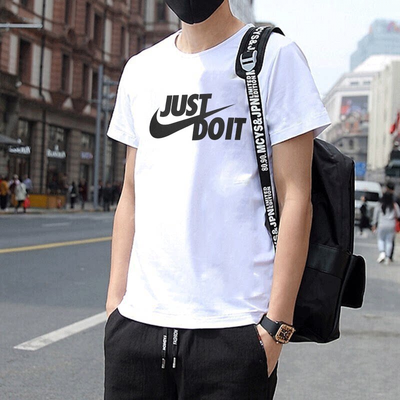 耐克圆领T恤男NIKE官网26春季纯棉透气简约运动休闲短袖AR5007