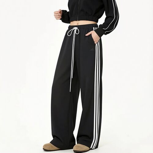 Adidas女裤针织长裤子26秋季新款跑步运动裤休闲裤KX6702