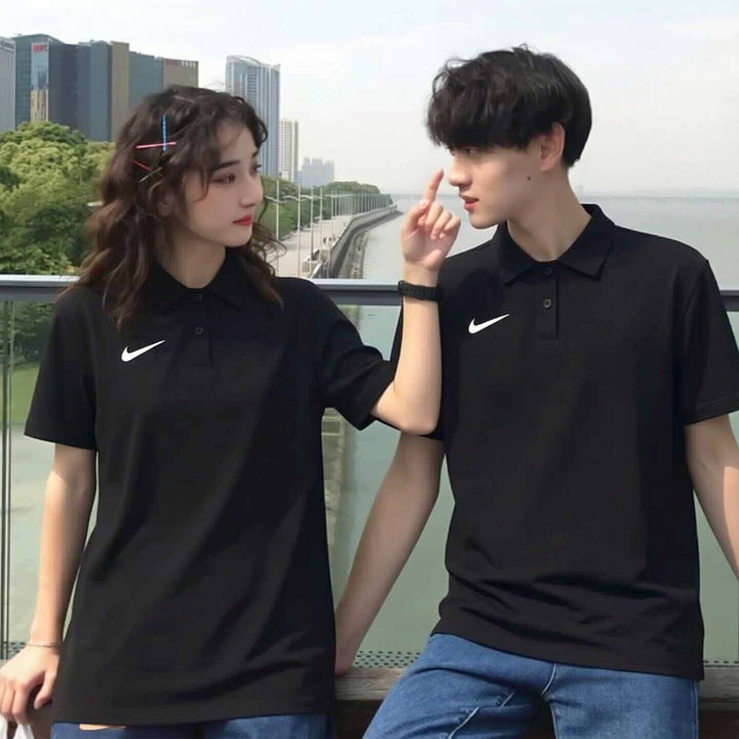 NIKE耐克情侣短袖翻领Polo衫2026夏新款男装女装透气速干运动T恤