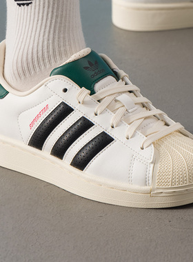 阿迪达斯三叶草休闲鞋男女鞋26秋SUPERSTAR贝壳头运动板鞋JP9188