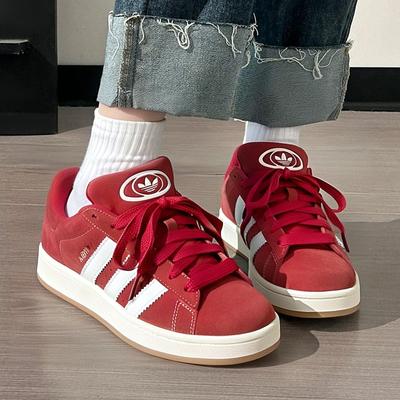 adidas阿迪达斯红色板鞋德训鞋男女滑板鞋25新款校园运动鞋H03474