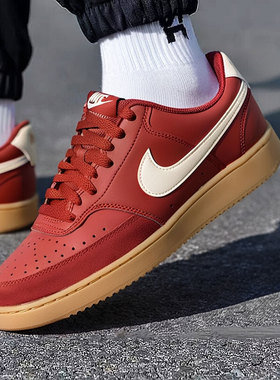 NIKE耐克男鞋红色滑板鞋2025新款休闲鞋低帮厚底运动鞋IB2998-600