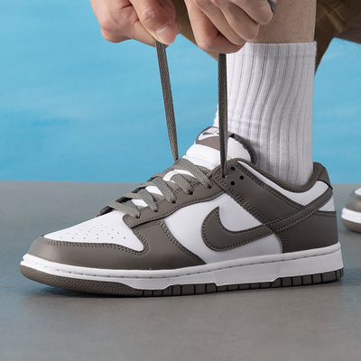 NIKE耐克男鞋板鞋白棕低帮复古运动休闲鞋 DUNK LOW HF5441-111