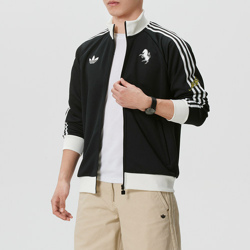 阿迪达斯男装针织夹克外套2026夏季新款户外跑步休闲运动服KB4452