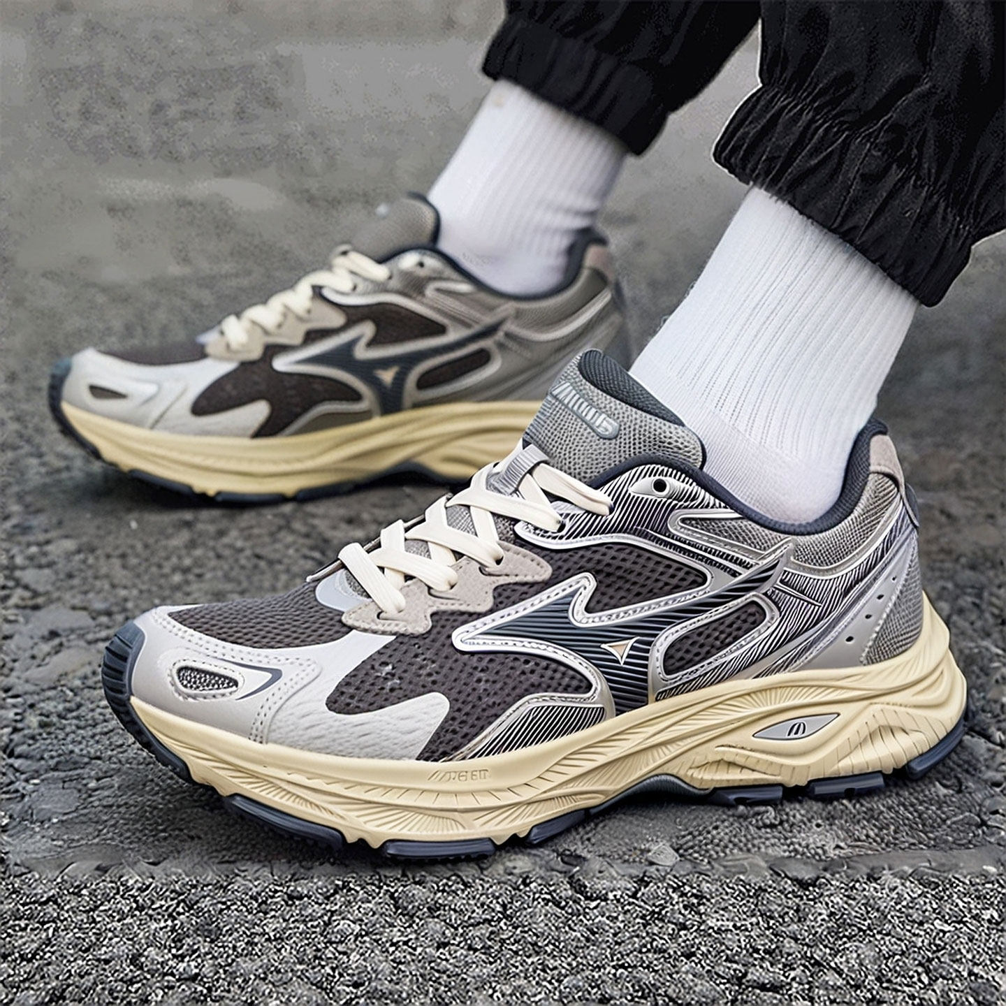 MIZUNO美津浓男鞋女鞋运动鞋25新款训练鞋RACER S跑步鞋网面跑鞋