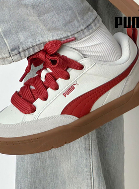 PUMA彪马女鞋厚底红色休闲鞋面包鞋26新款运动鞋低帮滑板鞋397262