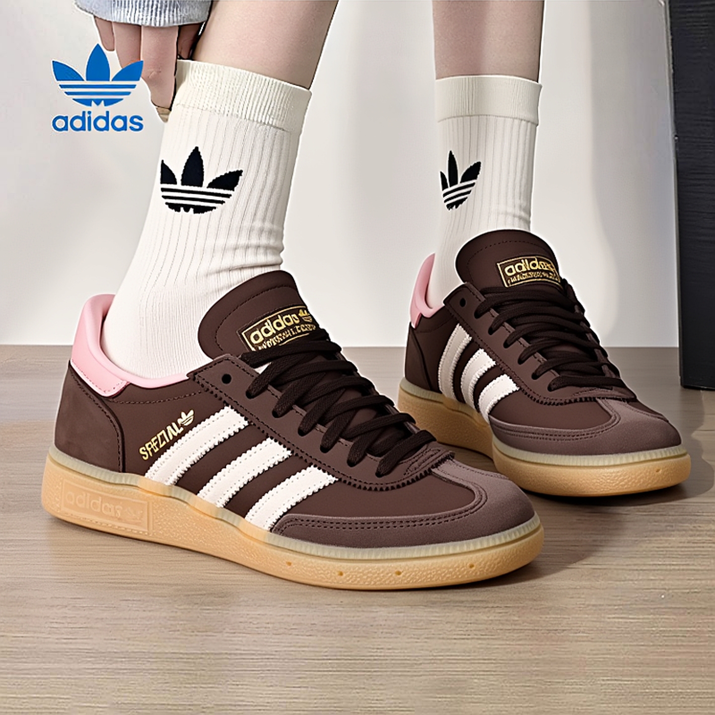 阿迪达斯三叶草女鞋滑板鞋休闲鞋25新款低帮休闲鞋运动鞋JR0852