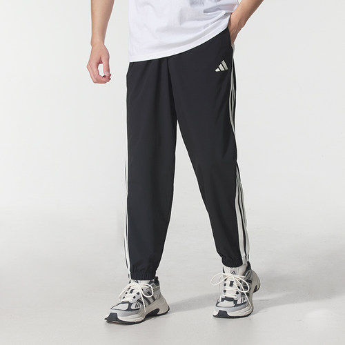 阿迪达斯adidas男裤休闲长裤子26夏季新款运动裤透气束脚裤KC2841