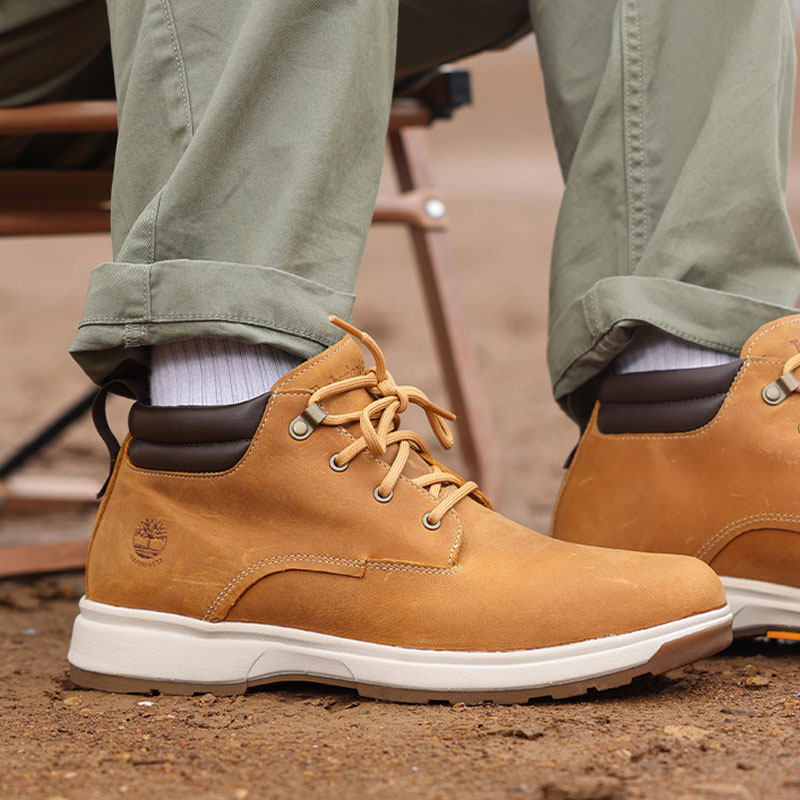 添柏岚官网短靴男鞋2025冬季新款休闲鞋中帮靴复古马丁靴A5SAM