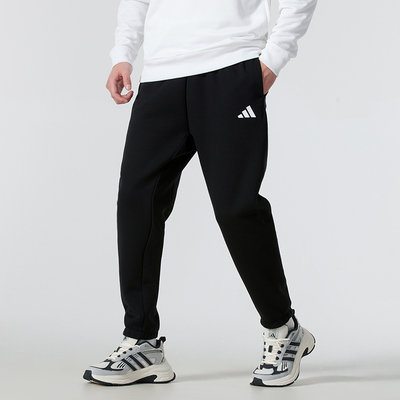 阿迪达斯男裤长裤子26春季新款跑步运动裤针织束脚休闲裤 JD4949