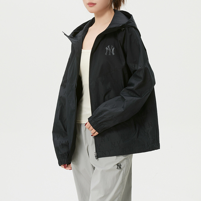 MLB梭织夹克外套男装女装2026春季新款休闲运动服3AWJM0763-50BKS