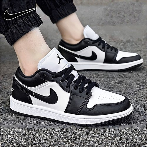 Nike耐克女鞋AJ1黑白熊猫低帮板鞋休闲男鞋运动篮球鞋DC0774-101
