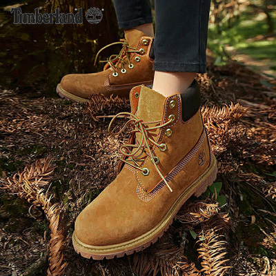 Timberland添柏岚官方踢不烂马丁靴男女鞋户外短筒靴大黄靴10061