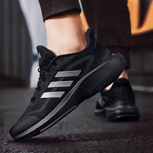 adidas阿迪达斯男鞋正品新款黑武士网面透气休闲运动跑步鞋JH5150