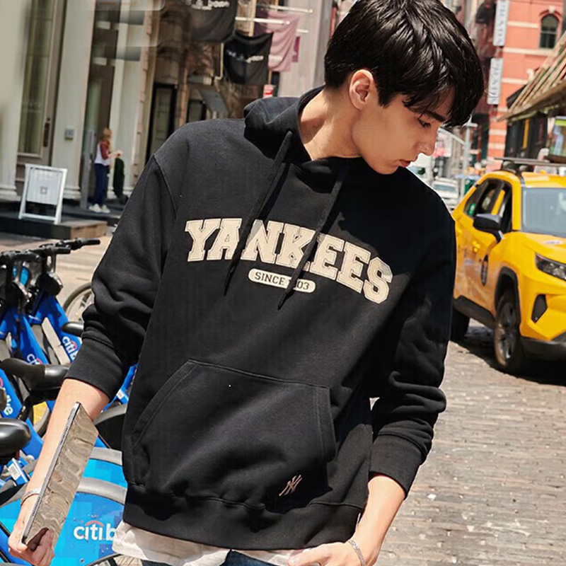 套头衫美职棒MLB宽松卫衣连帽