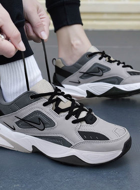 耐克运动鞋男鞋Nike M2K Tekno 黑灰色 复古休闲厚底老爹鞋AV4789