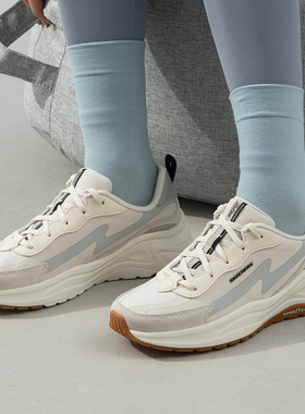 斯凯奇女鞋跑步鞋闪电老爹鞋缓震运动鞋厚底休闲鞋26新款149389