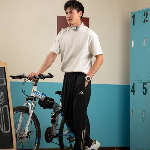 阿迪达斯正品梭织长裤男裤2026新品运动裤健身训练裤休闲裤IM7484