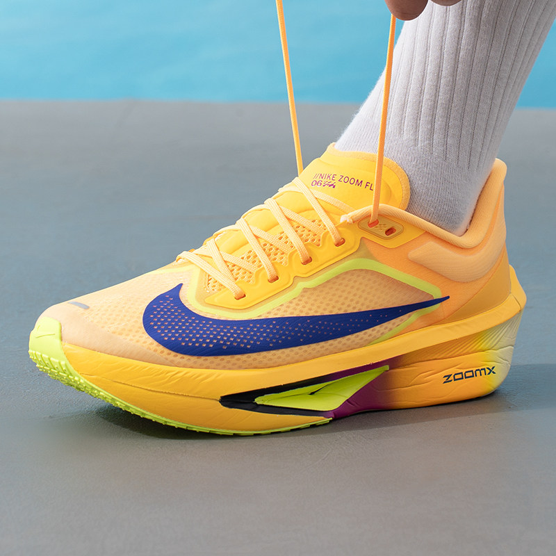 NIKE耐克男鞋跑步鞋26春季ZOOM FLY 6运动鞋黄色训练鞋FN8454-800