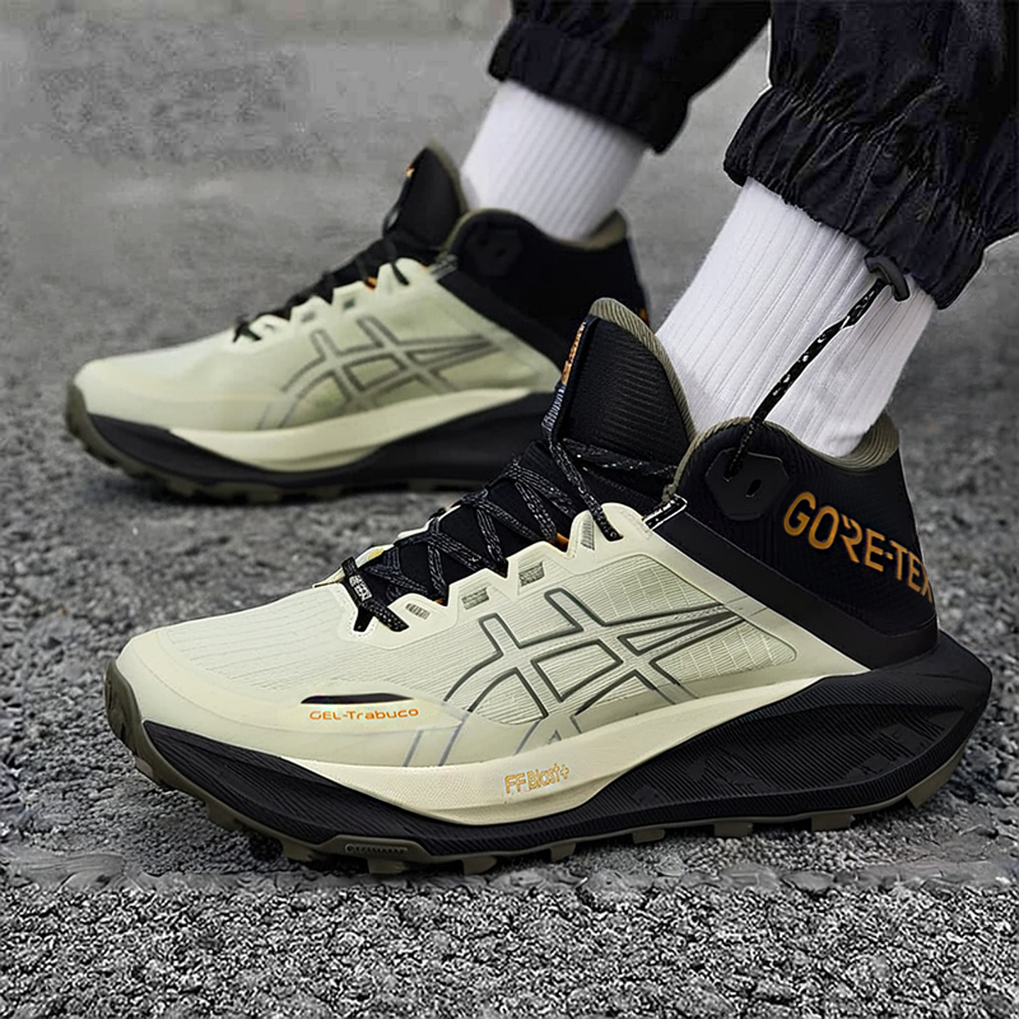 亚瑟士男鞋25新款越野跑步鞋GEL-TRABUCO MT GTX缓震徒步鞋运动鞋
