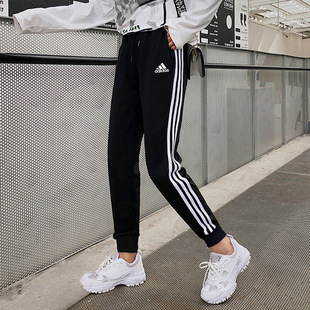 休闲跑步长裤 adidas阿迪达斯运动裤 束脚裤 新款 潮GM5542 女2025冬季