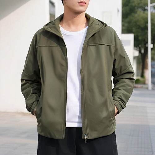 Adidas阿迪达斯休闲连帽外套男装正品夏季新款加绒保暖夹克KA1305