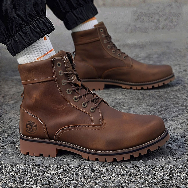 Timberland添柏岚马丁靴男鞋户外徒步通勤舒适耐磨牛皮工装休闲鞋