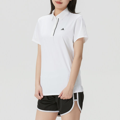adidas阿迪达斯女装短袖T恤26秋季新款运动服健身polo衫KA4297