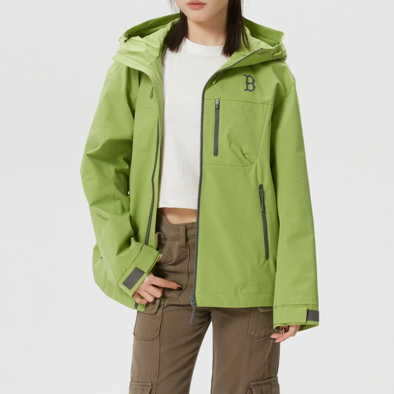 MLB男女梭织夹克外套26春季新款绿色连帽运动服休闲上衣3AWJB0361,运动服/休闲服装,运动茄克/外套,淘宝优惠券,粉丝福利购,淘宝优惠卷