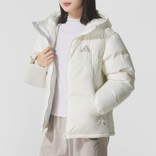 阿迪达斯女装羽绒服26秋季新款保暖运动服正品休闲厚外套KC5947