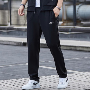 宽松直筒裤 NIKE耐克男子黑色休闲裤 冬季 运动裤 子BV2714 跑步运动裤