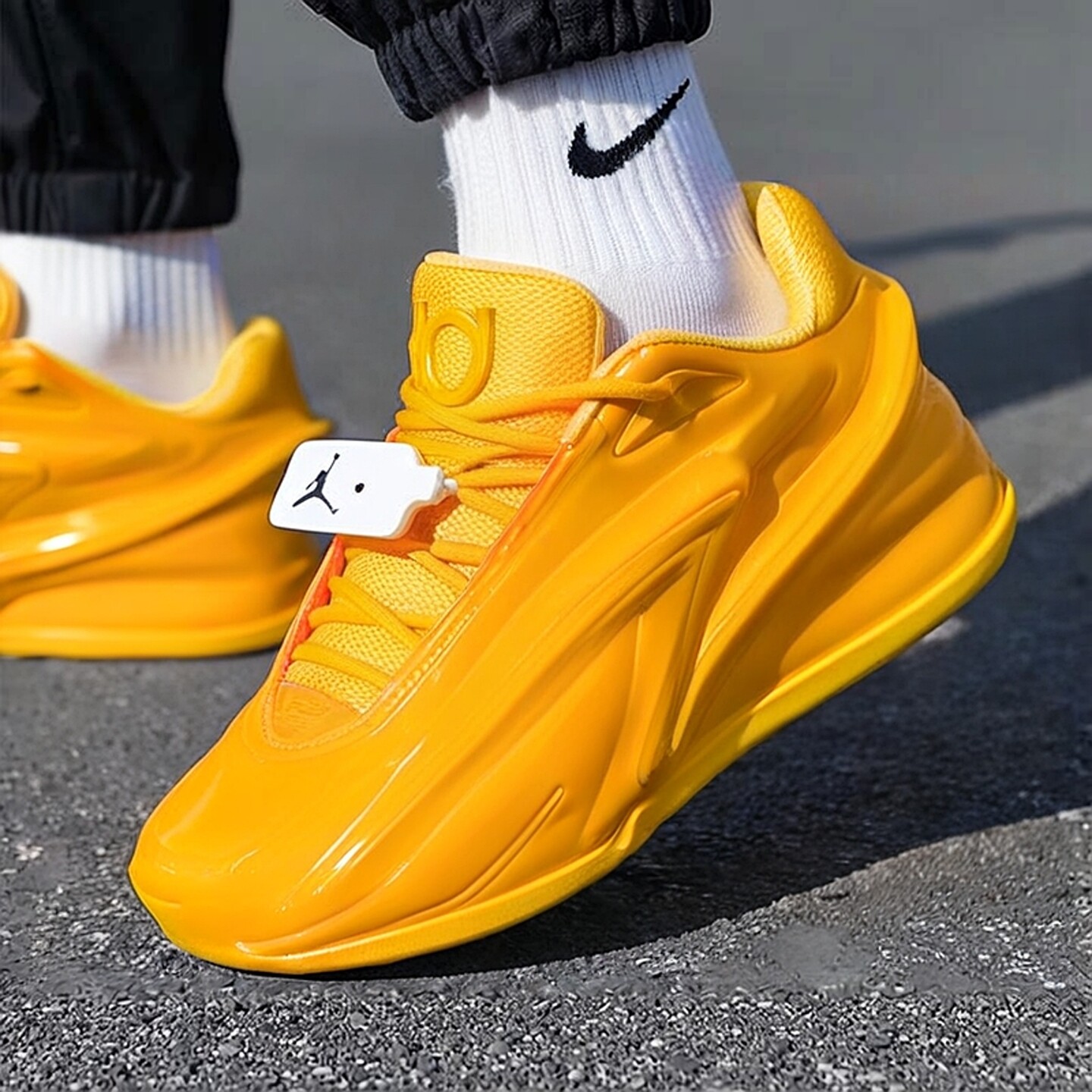NIKE耐克男鞋篮球鞋26新款KD19 EP健身训练黄色皮面运动鞋IH1120