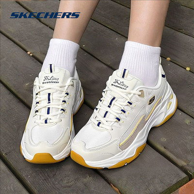 Skechers斯凯奇女鞋徒步旅游鞋厚底老爹鞋奶茶闪电熊猫鞋休闲鞋