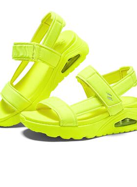 Skechers斯凯奇夏季女款休闲运动纯色气垫厚底减震时尚凉鞋119814