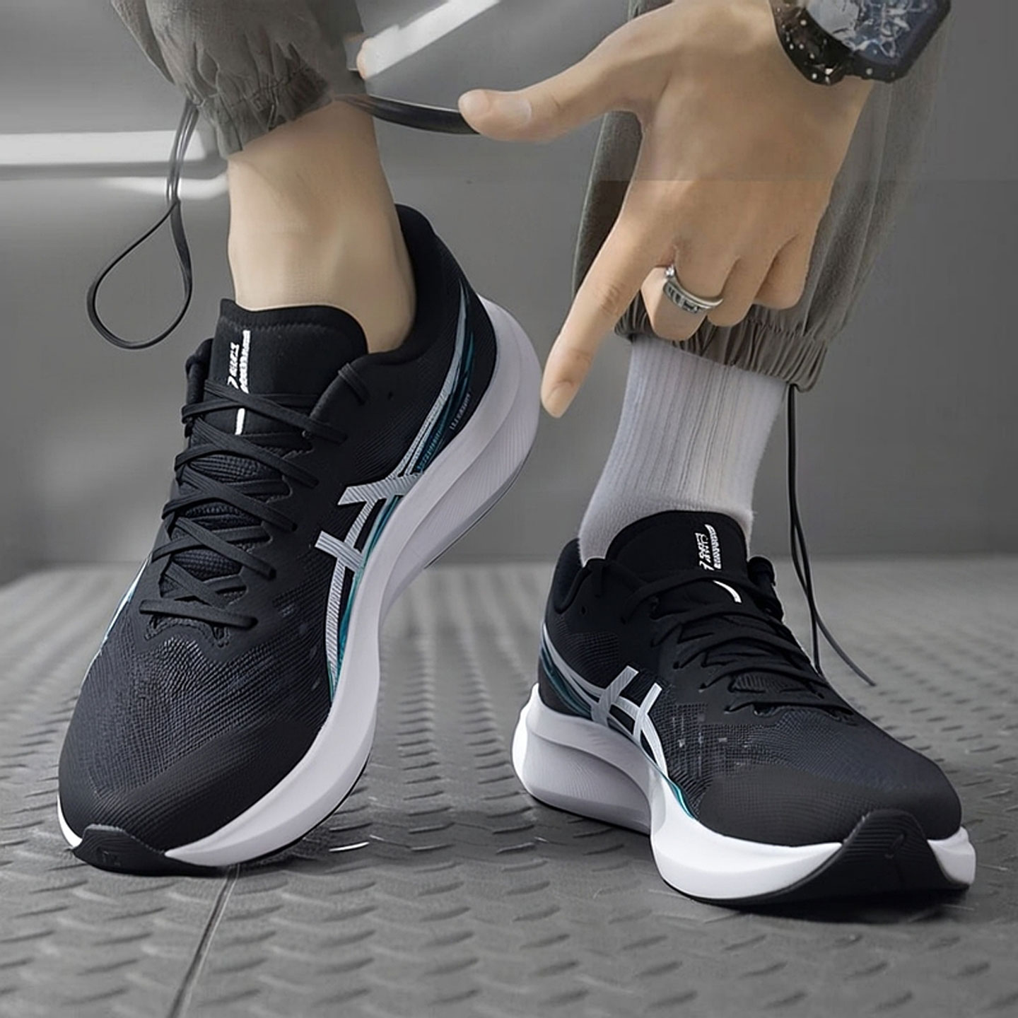 ASICS亚瑟士跑步鞋男鞋女鞋秋季新款HYPER SPEED 4缓震轻便运动鞋