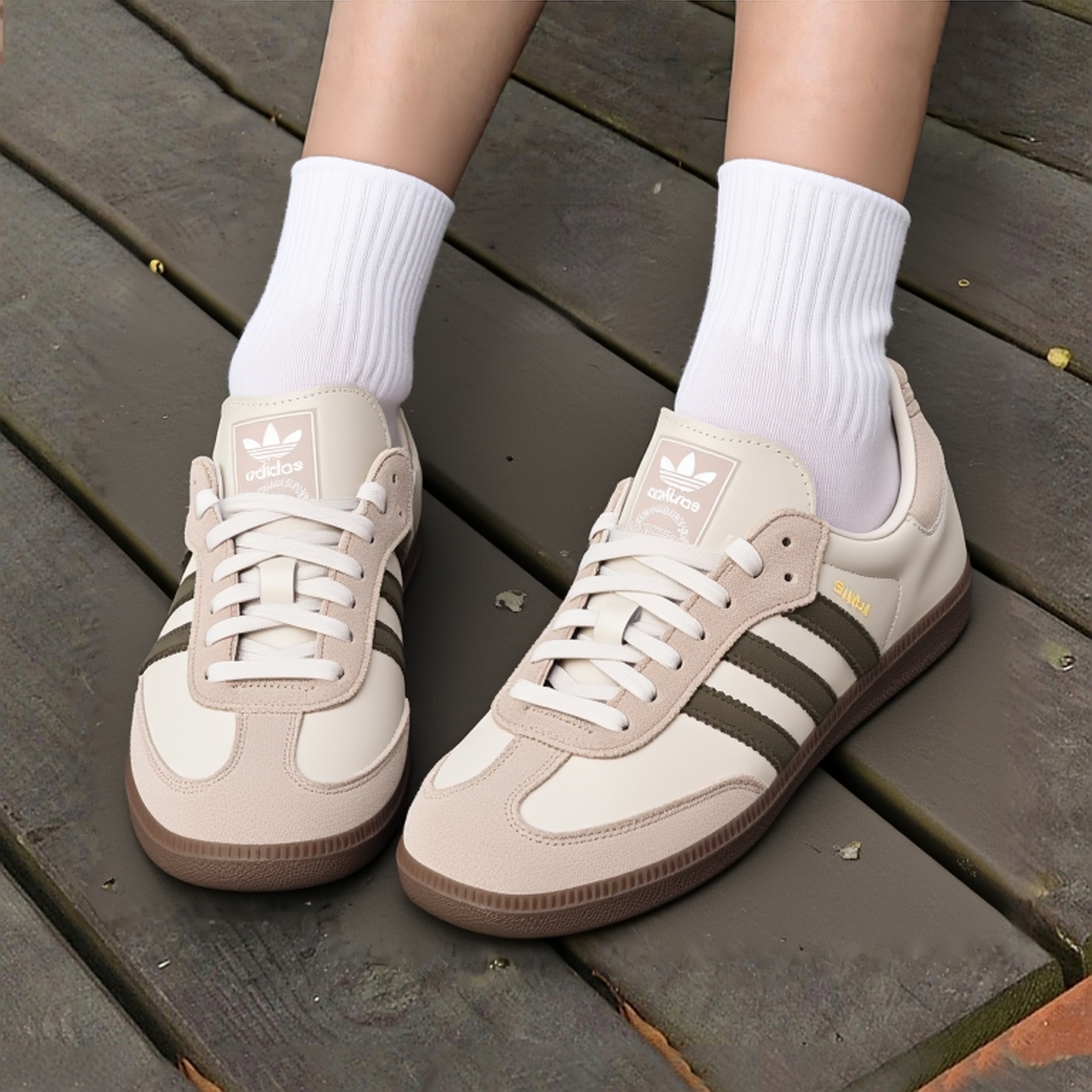 阿迪达斯三叶草男女鞋25新款平底鞋德训鞋T头鞋休闲鞋板鞋JR0893