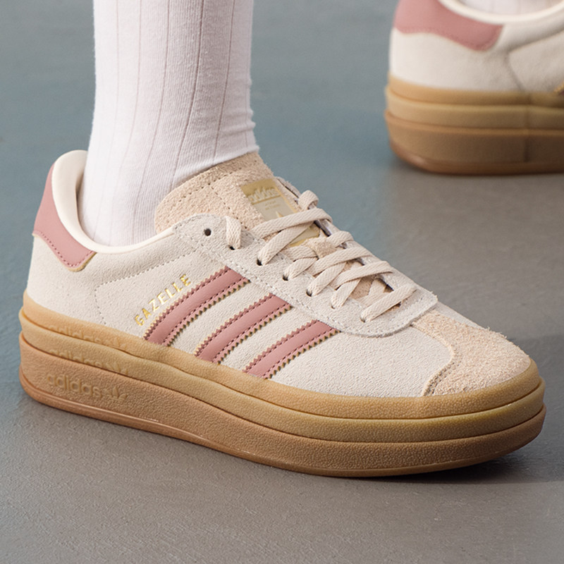 adidas阿迪达斯三叶草女鞋休闲鞋25冬季新款厚底板鞋运动鞋JS3893