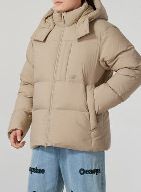 NEW BALANCE 男装短款羽绒服2025冬季运动保暖休闲厚外套NPE41031