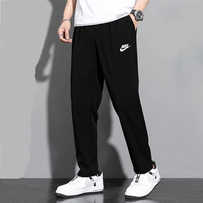 nike耐克运动裤长裤男26春新款宽松黑色休闲裤直筒裤子HQ4423-010